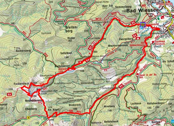 Fockenstein (1564 m) von Bad Wiessee Fockenstein (1564 m) von Bad Wiessee