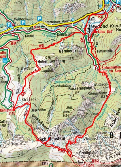 Schildenstein (1613 m) vom Wildbad Kreuth Schildenstein (1613 m) vom Wildbad Kreuth