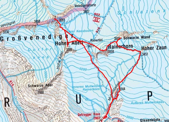 Venedigerkrone (5 Dreitausender-Hochtour) Venedigerkrone (5 Dreitausender-Hochtour)