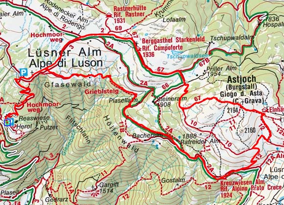Astjoch (2194 m) vom Parkplatz Herol Astjoch (2194 m) vom Parkplatz Herol