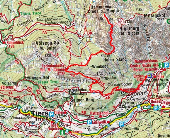 Hammerwand (2128 m) vom Weißlahnbad-Tiers Hammerwand (2128 m) vom Weißlahnbad-Tiers