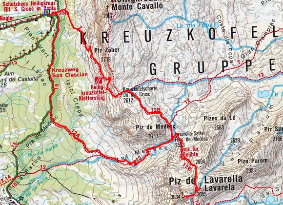 Lavarella (3055 m) aus dem Gadertal Lavarella (3055 m) aus dem Gadertal