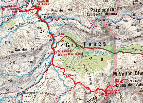 Vallon Bianco (2684 m) von der Lavarellahütte Vallon Bianco (2684 m) von der Lavarellahütte