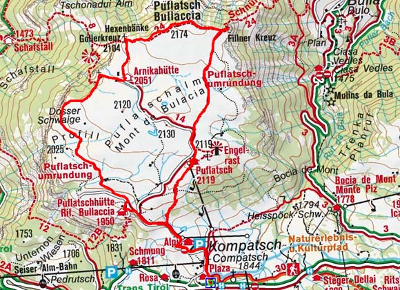 Puflatsch Rundwanderung Puflatsch Rundwanderung