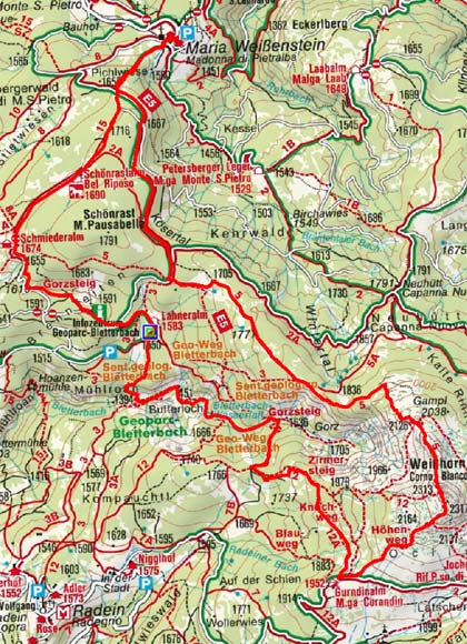 Weißhorn (2313 m) von Maria Weißenstein Weißhorn (2313 m) von Maria Weißenstein