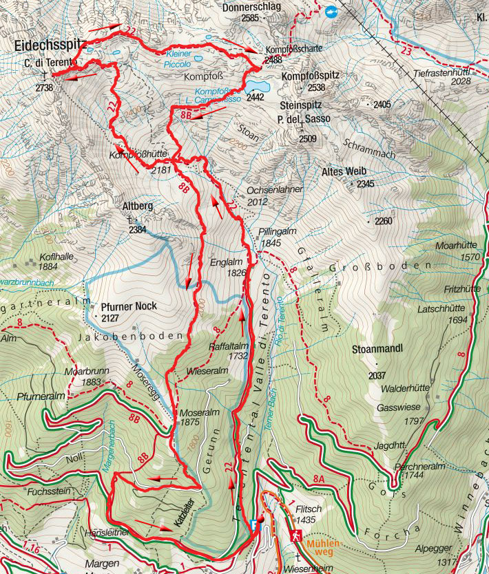 Eidechsspitze (2738m) von Terenten Eidechsspitze (2738m) von Terenten