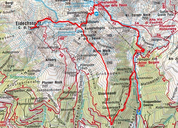 Eidechsspitze (2738 m) aus dem Winnebachtal Eidechsspitze (2738 m) aus dem Winnebachtal