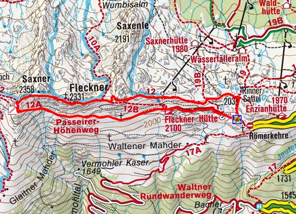 Fastnachter-Fleckner (2268/2331 m) vom Jaufenpass Fastnachter-Fleckner (2268/2331 m) vom Jaufenpass