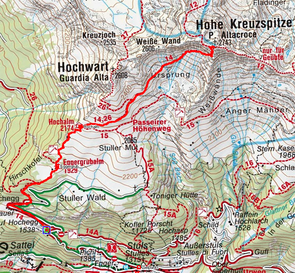 Hohe Kreuzspitze (2743 m) von Stuls Hohe Kreuzspitze (2743 m) von Stuls