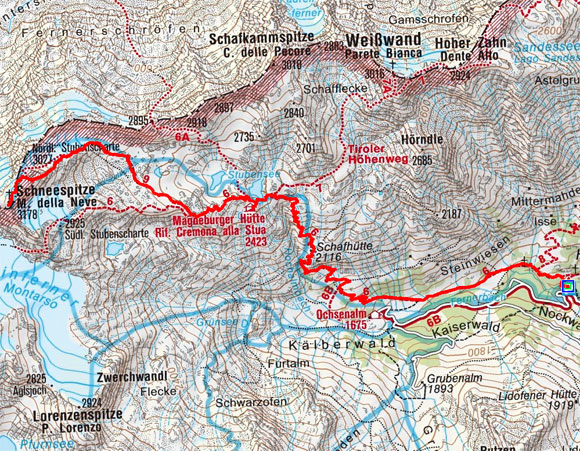 Schneespitze (3178 m) aus dem Pflerschtal Schneespitze (3178 m) aus dem Pflerschtal