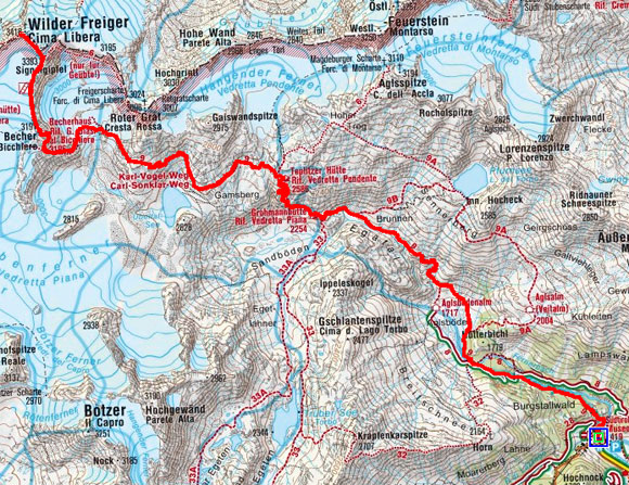 Becher und Wilder Freiger (3418 m) von Maiern Becher und Wilder Freiger (3418 m) von Maiern