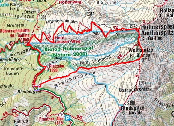 Weißspitze-Amthorspitze (2714/2748 m) von der Riedbergalm Weißspitze-Amthorspitze (2714/2748 m) von der Riedbergalm