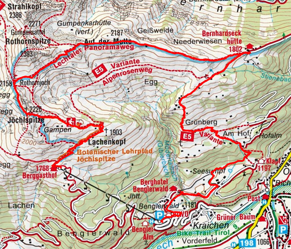 Panoramaweg-Wanderung zur Bernhardseckhütte Panoramaweg-Wanderung zur Bernhardseckhütte