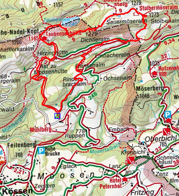 Sonnwendköpfl – Taubensee Rundwanderung Sonnwendköpfl – Taubensee Rundwanderung