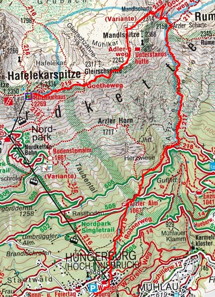 Goetheweg - Nordkette Goetheweg - Nordkette