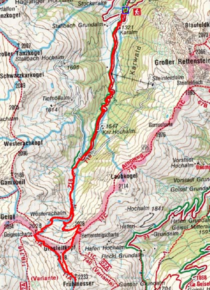 Frühmesser (2233 m) aus dem Unterer Grund Frühmesser (2233 m) aus dem Unterer Grund