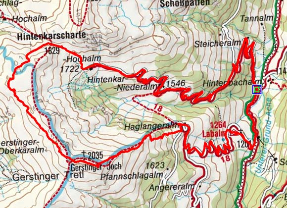Gerstinger Joch (2035 m) über die Hintenkarscharte Gerstinger Joch (2035 m) über die Hintenkarscharte