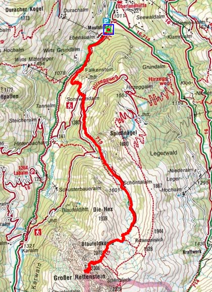 Großer Rettenstein (2366 m) von Aschau Großer Rettenstein (2366 m) von Aschau