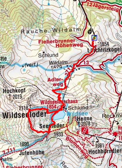 Wildseeloder (2117m) vom Lärchfilzkogel Wildseeloder (2117m) vom Lärchfilzkogel