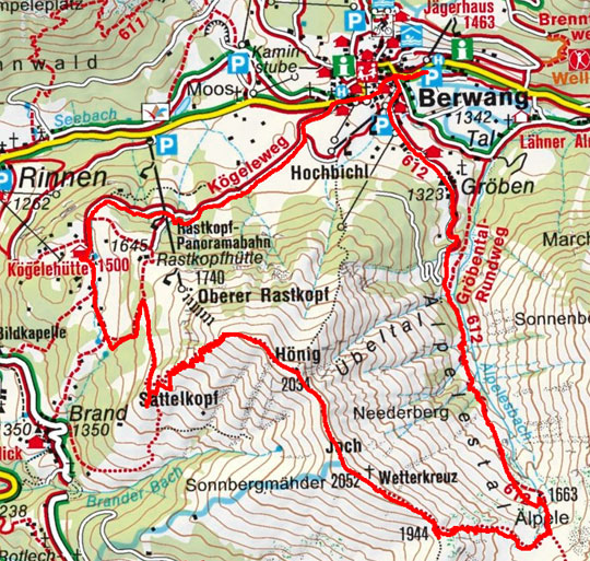 Hönig (2034 m) von Berwang Hönig (2034 m) von Berwang