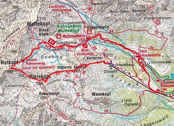 Rotkopf (2692 m) vom Drischlhaus Rotkopf (2692 m) vom Drischlhaus