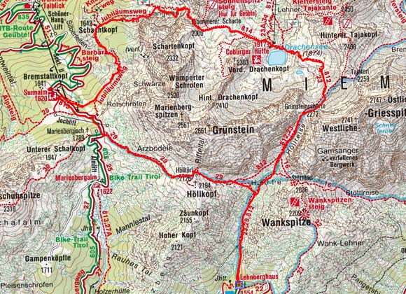 Grünsteinumrundung vom Lehnberghaus Grünsteinumrundung vom Lehnberghaus