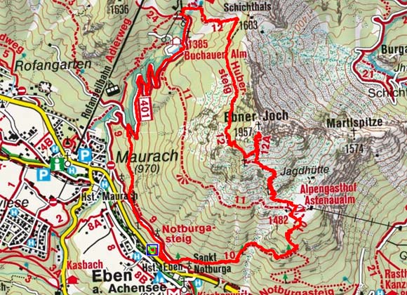 Ebner Joch (1957 m) von Eben Ebner Joch (1957 m) von Eben