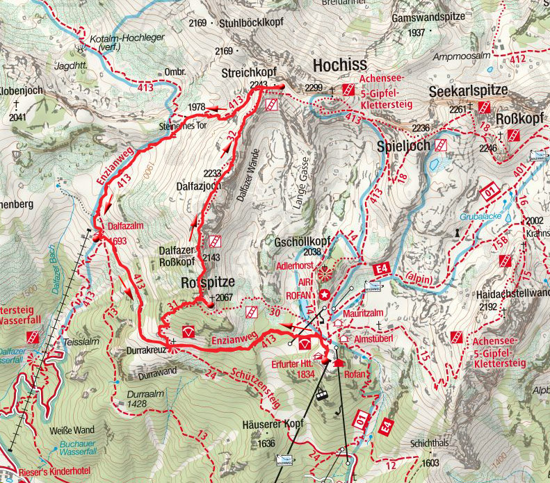 Rotspitz – Streichkopf Rundtour von der Erfurter Hütte Rotspitz – Streichkopf Rundtour von der Erfurter Hütte