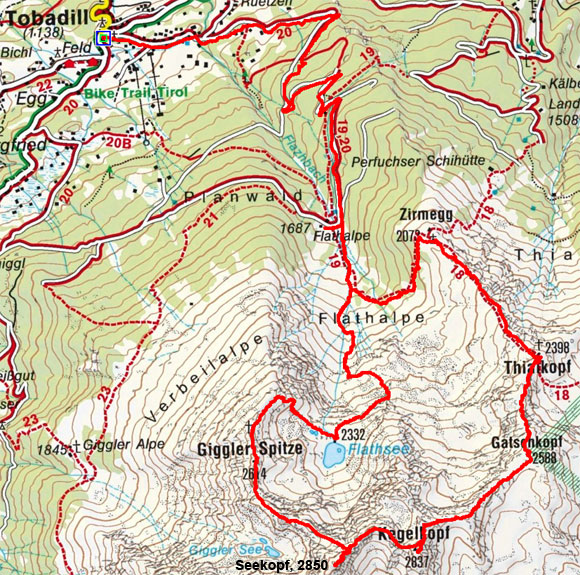 Flathrunde oder auch Thialrunde von Tobadill Flathrunde oder auch Thialrunde von Tobadill