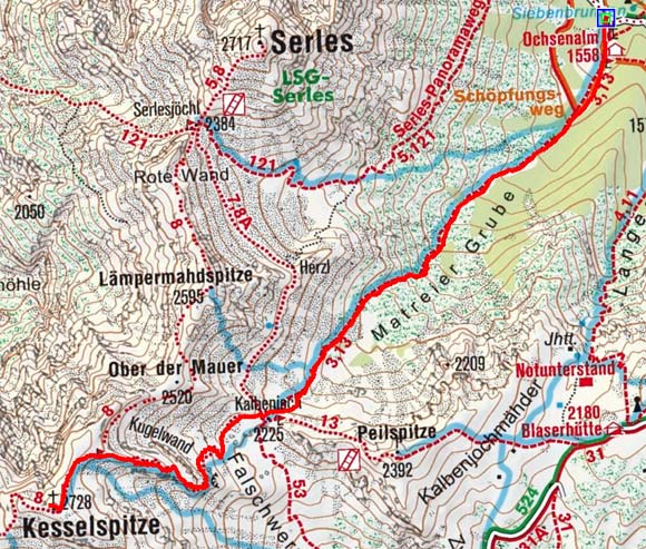 Kesselspitze (2728 m) von Maria Waldrast Kesselspitze (2728 m) von Maria Waldrast
