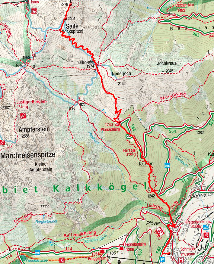 Saile (Nockspitze) - Bergtour von Fulpmes Saile (Nockspitze) - Bergtour von Fulpmes