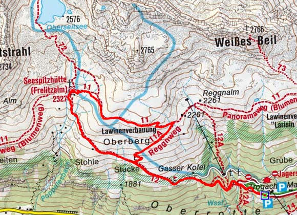 Seespitzhütte Rundwanderung Seespitzhütte Rundwanderung