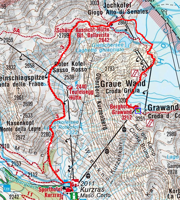 Grawand-Bergstation – Schöne Aussicht - Kurzras Grawand-Bergstation – Schöne Aussicht - Kurzras