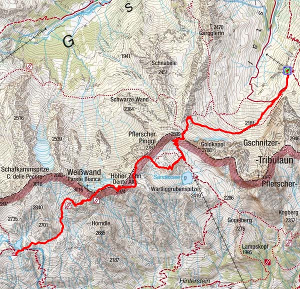 Gschnitzer Tribulaunhütte zur Magdeburger Hütte Gschnitzer Tribulaunhütte zur Magdeburger Hütte
