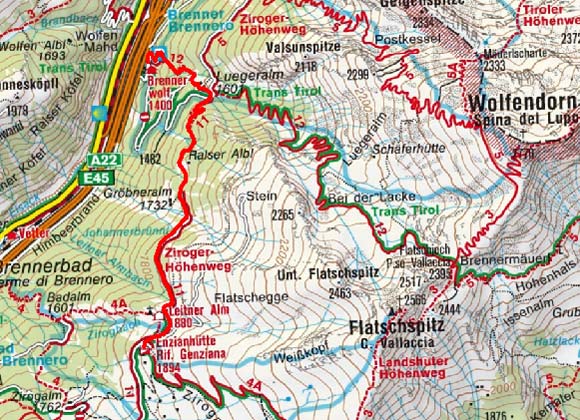 Enzianhütte (1894 m) vom Brenner Enzianhütte (1894 m) vom Brenner