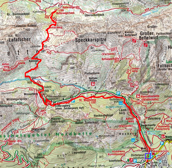 Hallerangerhaus (1768 m) von Absam-Halltal Hallerangerhaus (1768 m) von Absam-Halltal