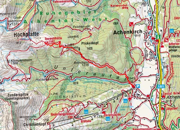 Seewaldhütte (1582 m) von Achenkirch Seewaldhütte (1582 m) von Achenkirch
