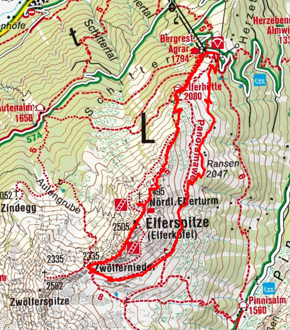 Elferkofel-Klettersteig Elferkofel-Klettersteig