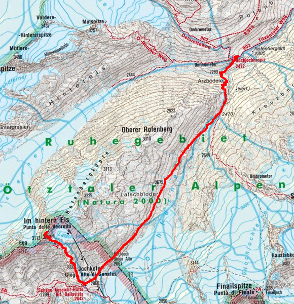 Schnalser 4-Dreitausender Gipfelrundtour – Tag 2 Schnalser 4-Dreitausender Gipfelrundtour – Tag 2