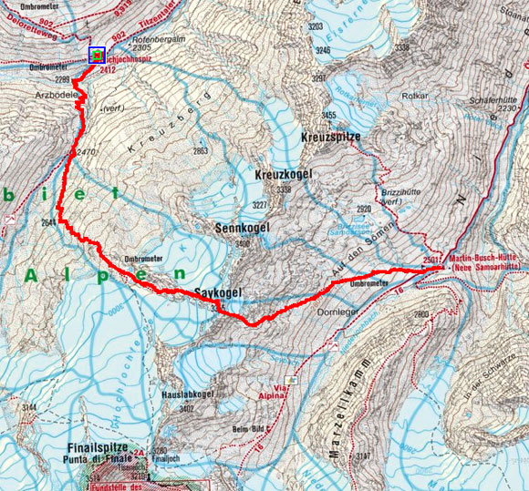 Schnalser 4-Dreitausender Gipfelrundtour – Tag 3 Schnalser 4-Dreitausender Gipfelrundtour – Tag 3