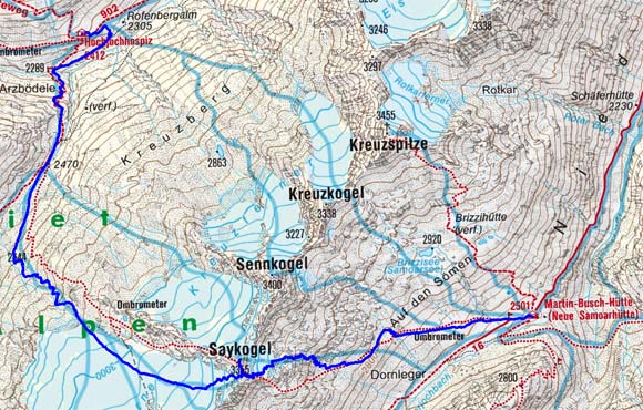 Schnalser Skirunde Tag 3 oder 4 - Saykogel, 3355 m Schnalser Skirunde Tag 3 oder 4 - Saykogel, 3355 m