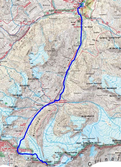 Venter Skirunde Tag 1 - Similaun Venter Skirunde Tag 1 - Similaun