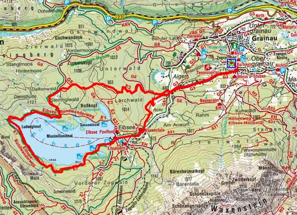 Obergrainau - Eibsee Obergrainau - Eibsee