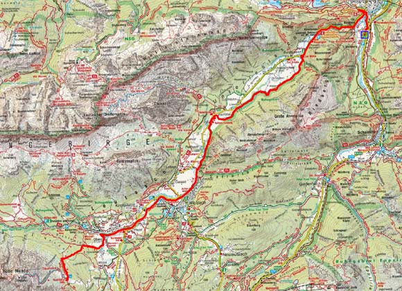 Mittenwald - Leutasch - Rauthhütte Mittenwald - Leutasch - Rauthhütte