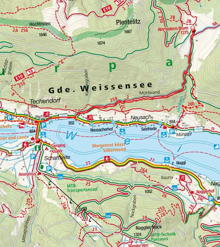 MTB-/E-Bike Tour: Von Techendorf zur Alm hinterm Brunn MTB-/E-Bike Tour: Von Techendorf zur Alm hinterm Brunn