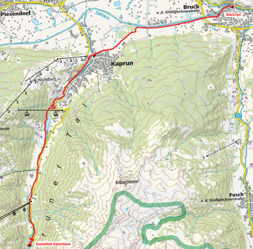 Kesselfall Alpenhaus von Bruck Kesselfall Alpenhaus von Bruck