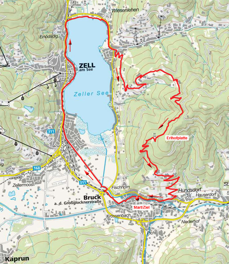 Erlhofplatte Rundfahrt von Bruck Erlhofplatte Rundfahrt von Bruck
