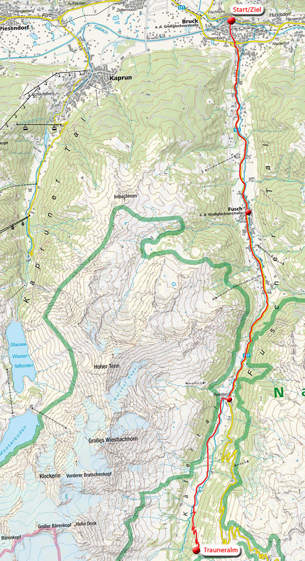 Trauneralm von Bruck an der Glocknerstraße Trauneralm von Bruck an der Glocknerstraße