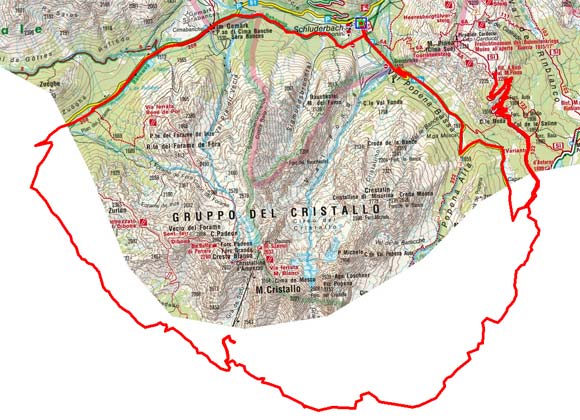 Von Schluderbach um die Cristallogruppe Von Schluderbach um die Cristallogruppe