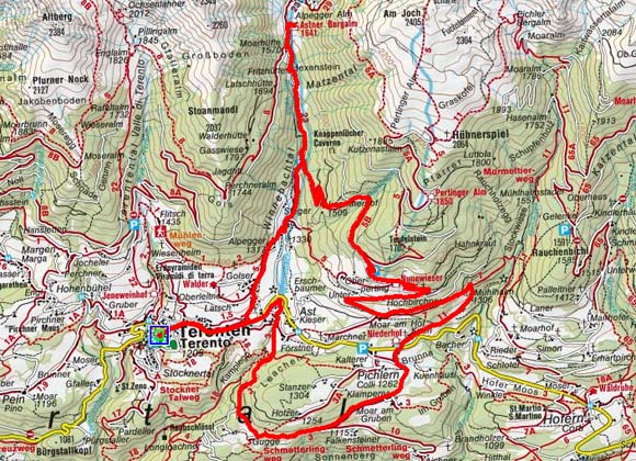 Terenten - Nunnewieser - Astnerbergalm Terenten - Nunnewieser - Astnerbergalm